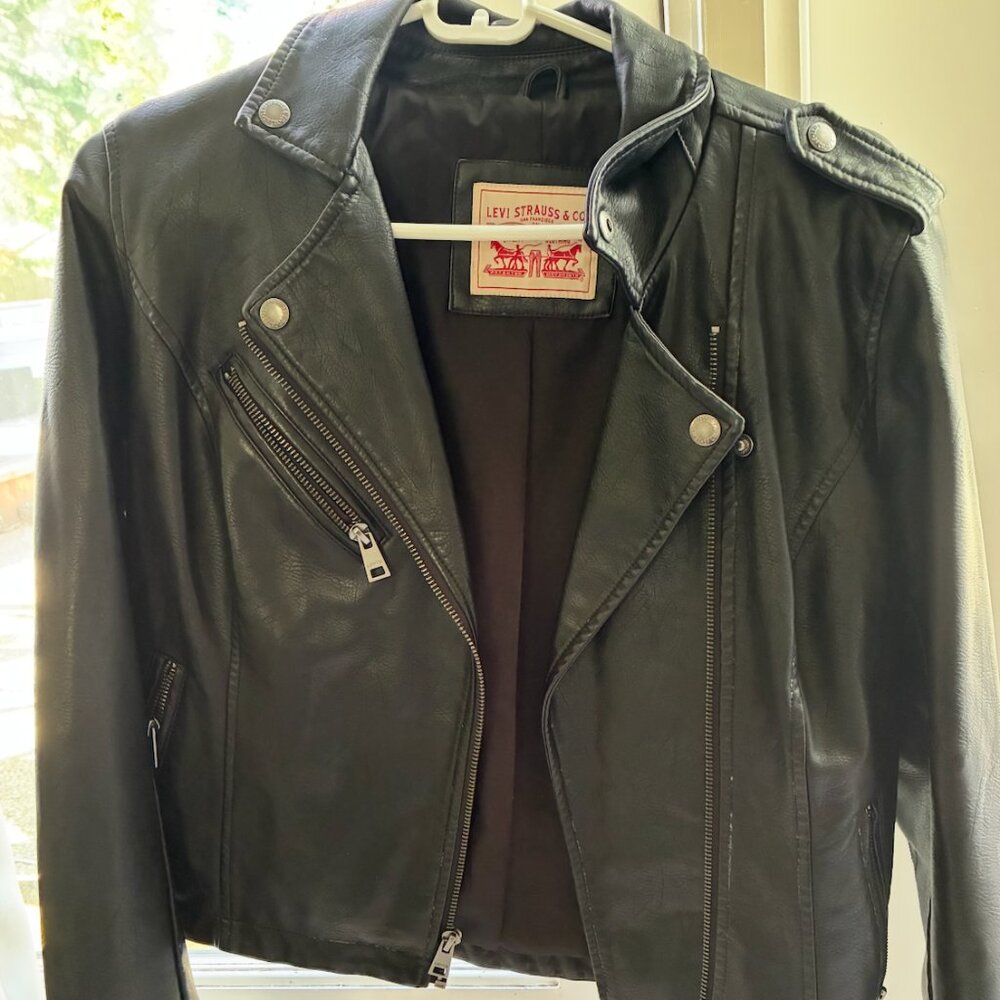 Levi's Leather Jacket Size Small - image 1